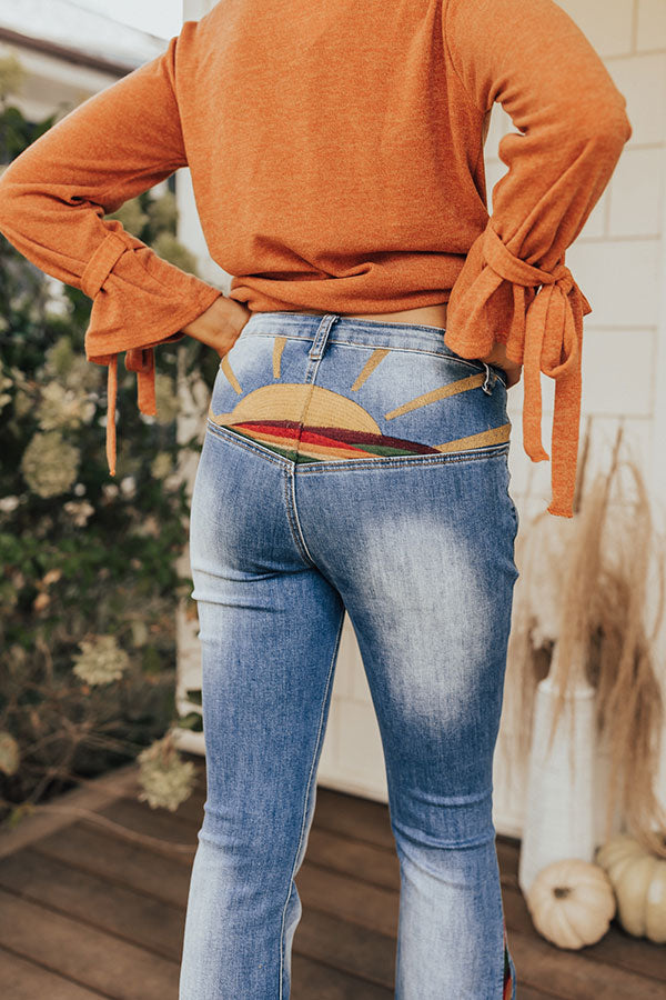 The Amy Embroidered Flare