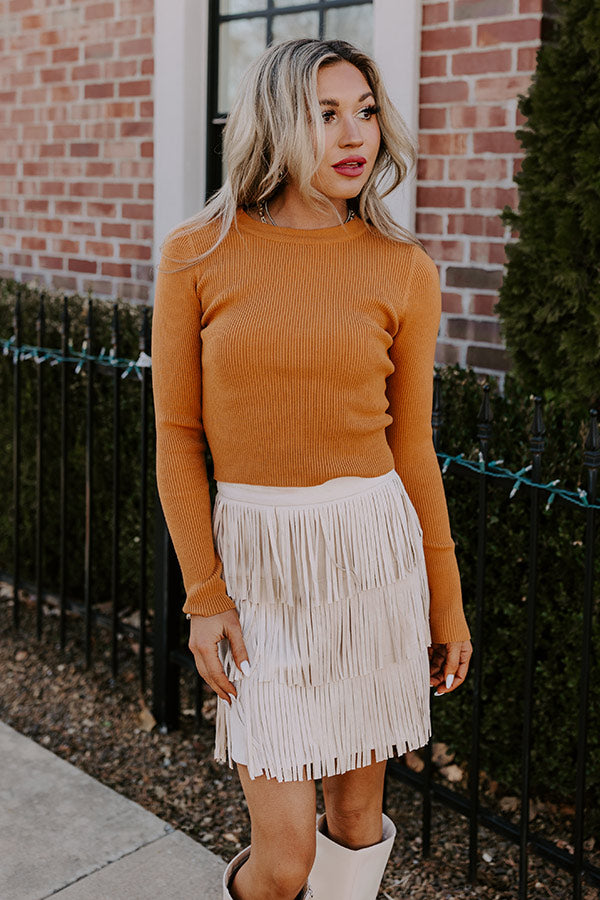 Autumn Allure Top In Pumpkin