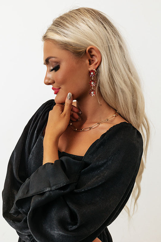 Made For Each Other Earrings In Red
