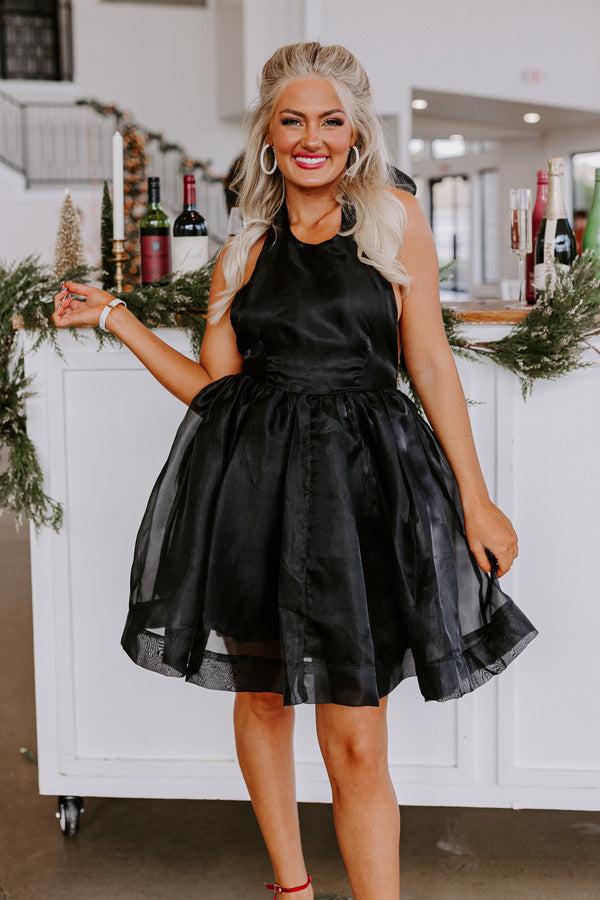 Champagne Nights Satin Mini Dress