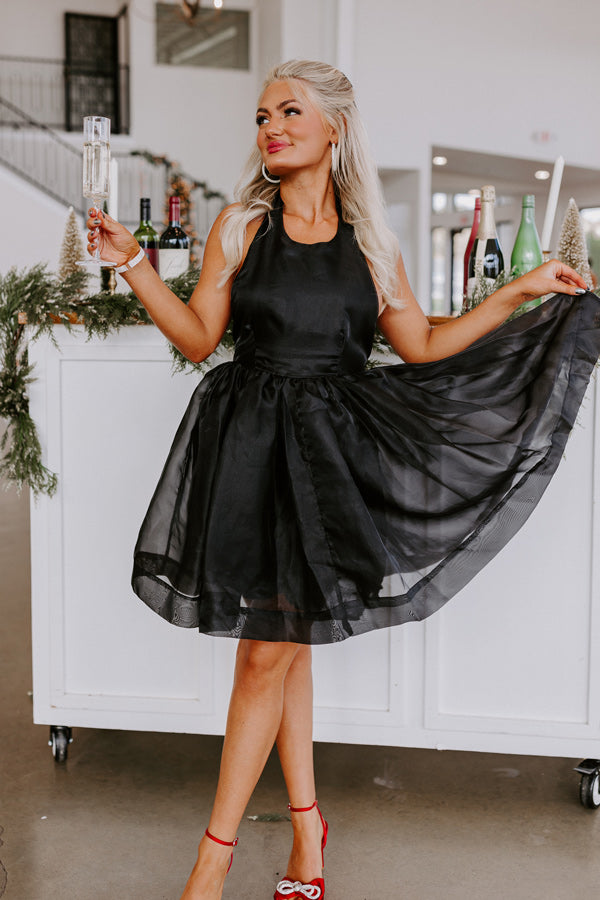 Champagne Nights Satin Mini Dress