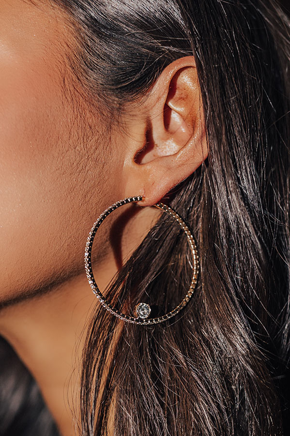 Prosecco Fizz Hoop Earrings