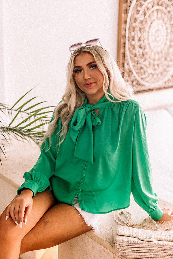 Promising Soul Shift Top in Kelly Green