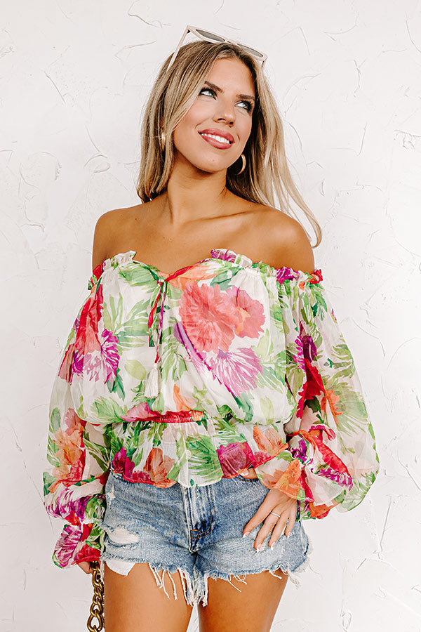 Never Outdone Chiffon Top