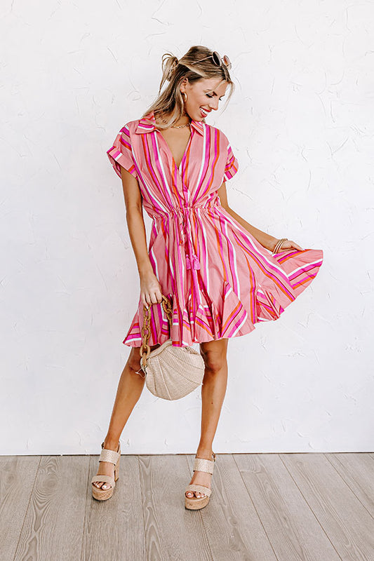 Country Club Cuteness Stripe Mini Dress