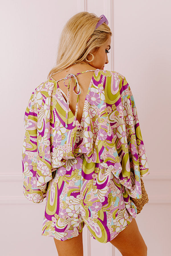 Flirty Moments Floral Romper