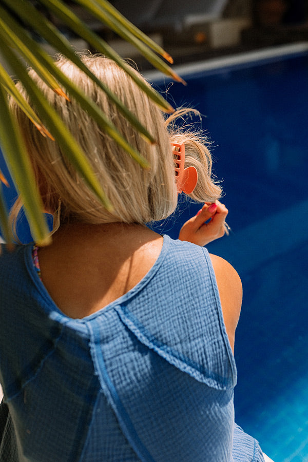 Beach Tripping Hair Claw Clip In Coral