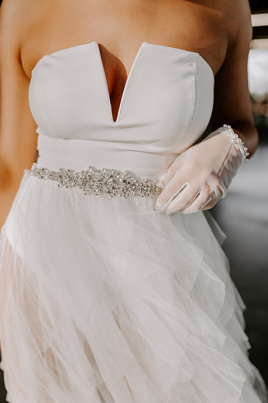 Parisian Sparkles Embellished Ribbon Belt/Headband