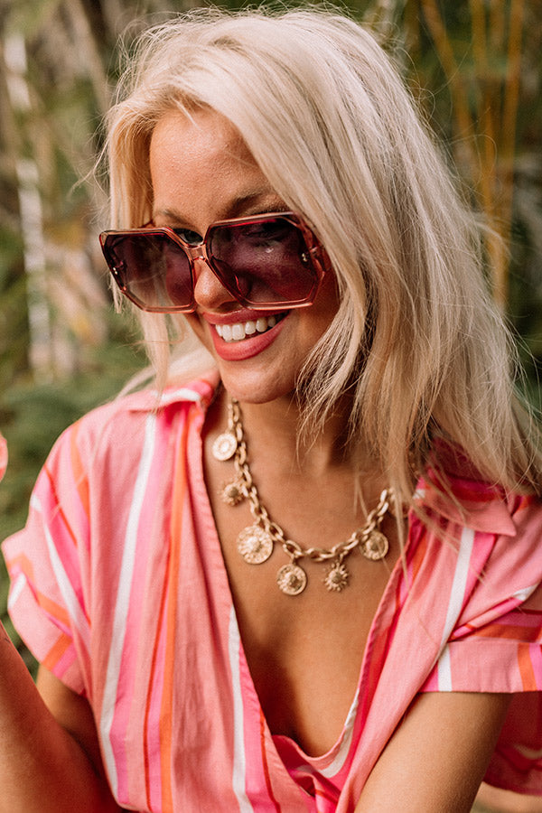 Private Jet Hopping Sunnies In Pink