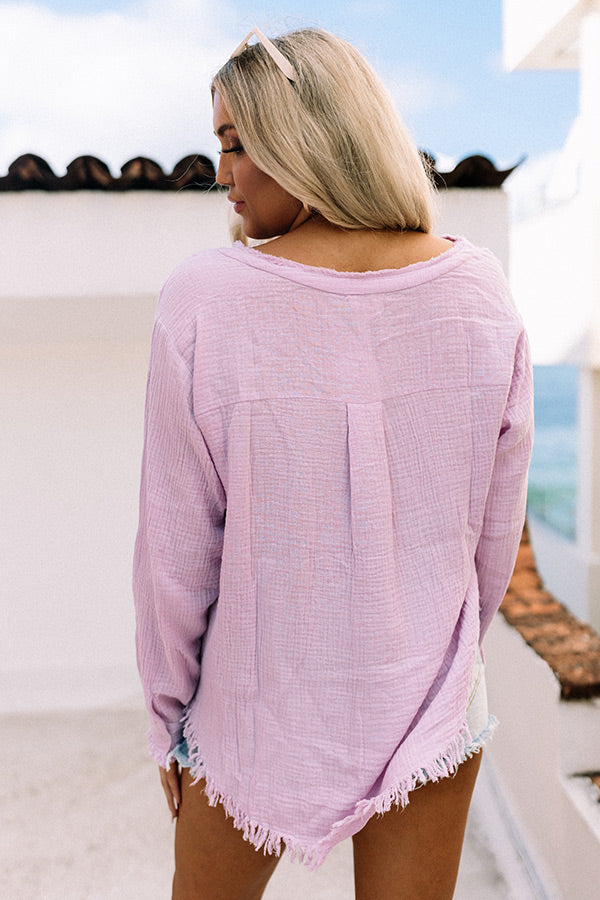 Go With The Waves Shift Top
