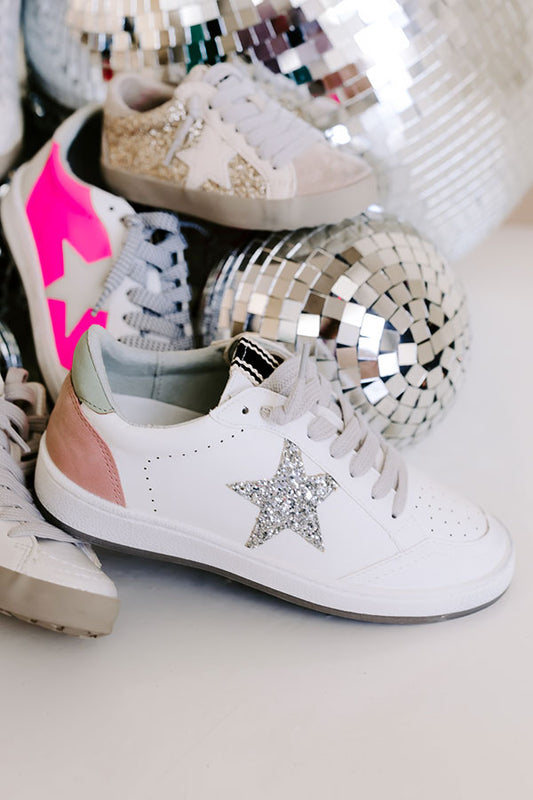 The Honeybee Children's Vintage Sneaker in Silver