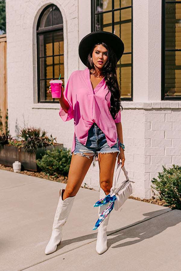 Creating Memories Shift Top In Pink