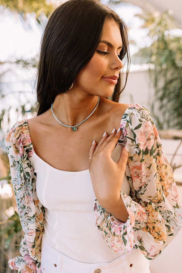 Soundtrack To The Summer Choker In Aqua