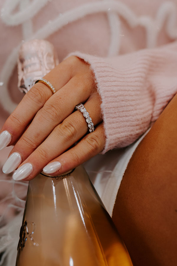 Just A Glimmer Ring In Silver