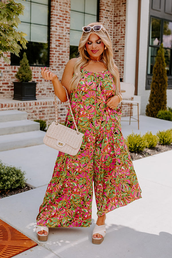 Garden Blooms Jumpsuit Curves