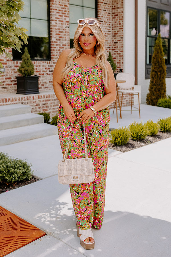 Garden Blooms Jumpsuit Curves