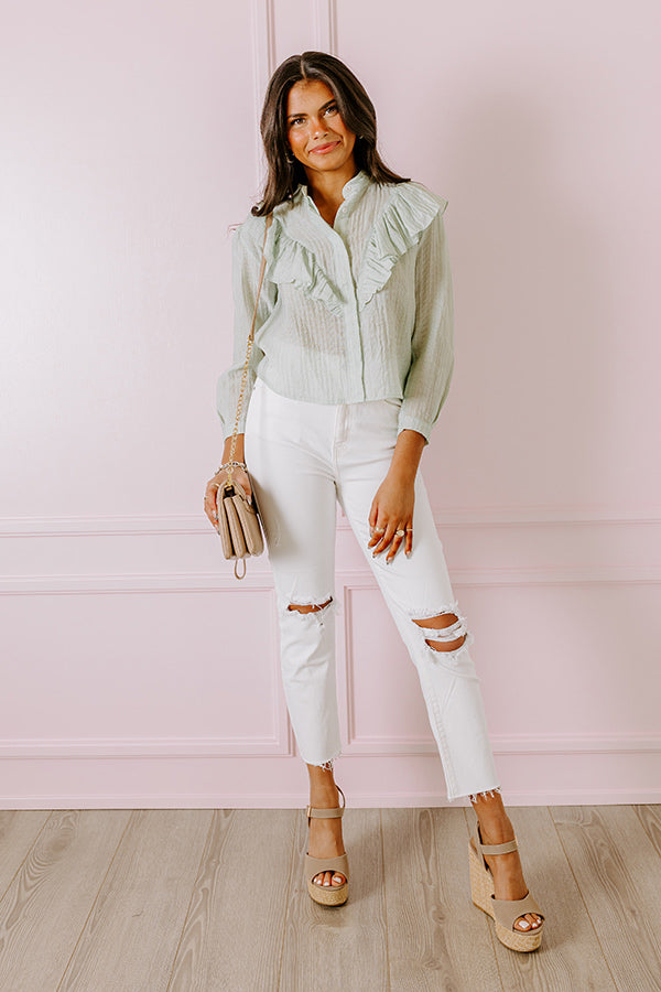 Eunina The Jody High Waist Distressed Ankle Jean