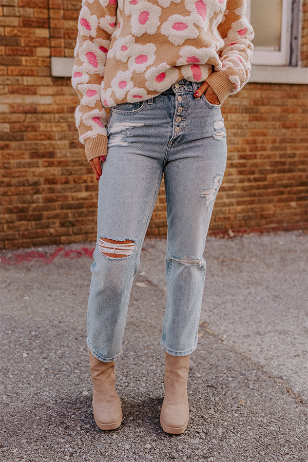 The Leith High Waist Distressed Jean
