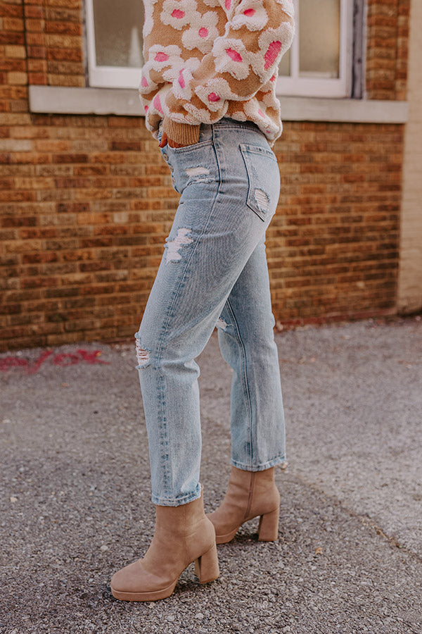 The Leith High Waist Distressed Jean
