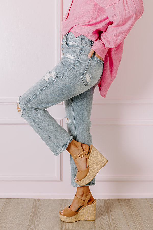 The Leith High Waist Distressed Jean