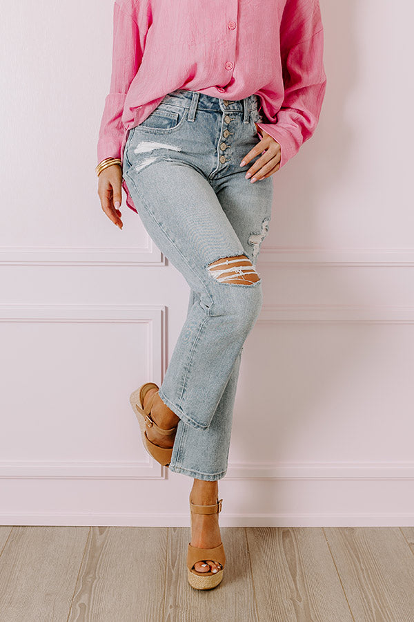 The Leith High Waist Distressed Jean