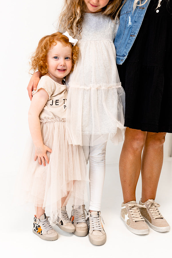 The Evelyn Toddler's Vintage Sneaker in Leopard
