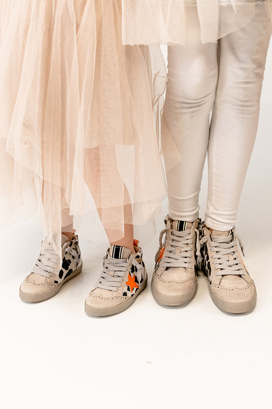 The Evelyn Toddler's Vintage Sneaker in Leopard