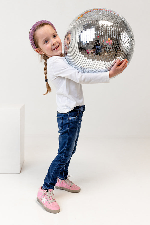 The Evelyn Children's Vintage Sneaker in Pink