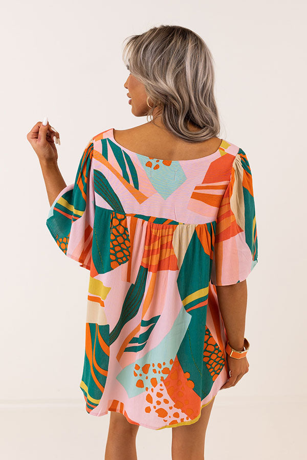 Seeking Sunshine Shift Top In Green