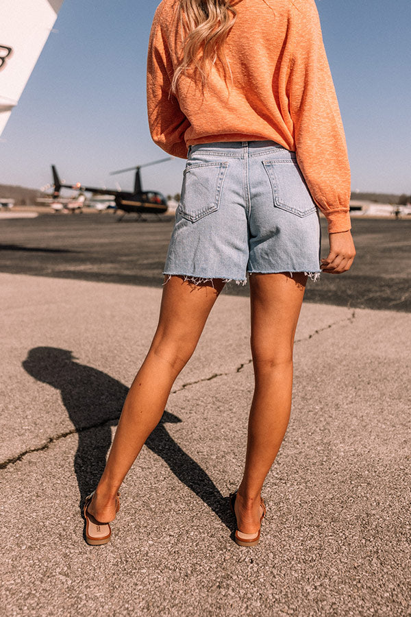 Just USA The Mia High Waist Distressed Shorts