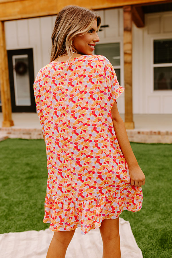 Malibu Villa Shift Dress in Peach