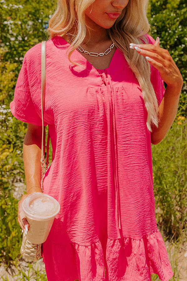 Malibu Villa Shift Dress in Pink