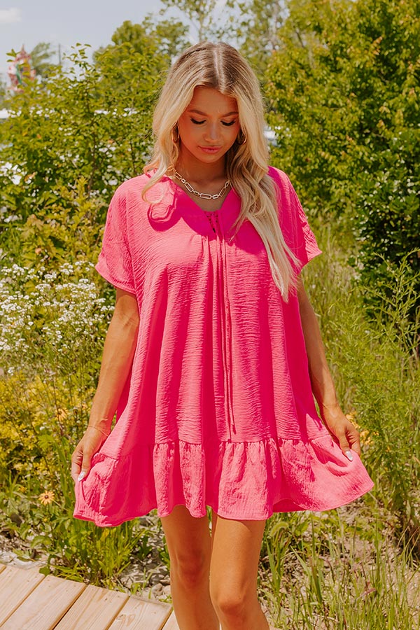 Malibu Villa Shift Dress in Pink