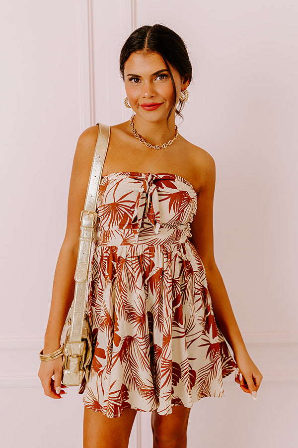 Swaying Palms Romper
