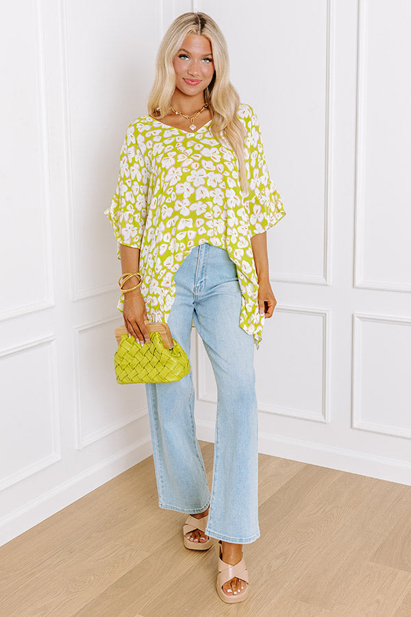 Sunshine Situation Shift Tunic in Lime Punch