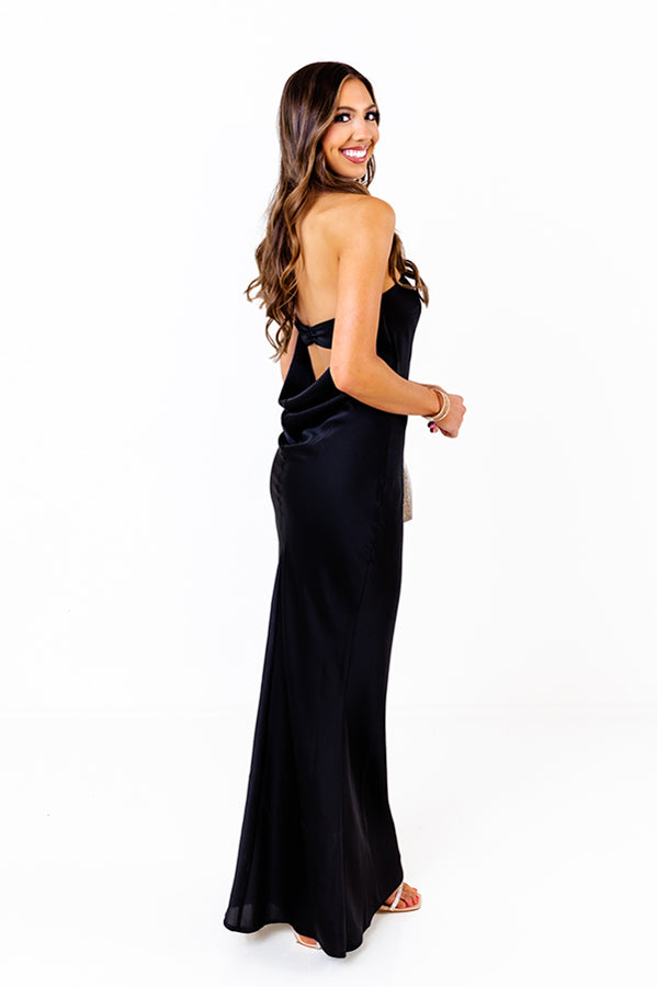 Glimpse Of Glamour Satin Maxi