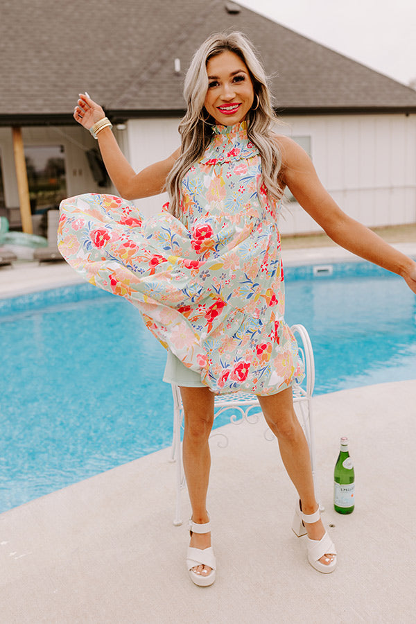 Fairytale Friendly Shift Dress In Mint