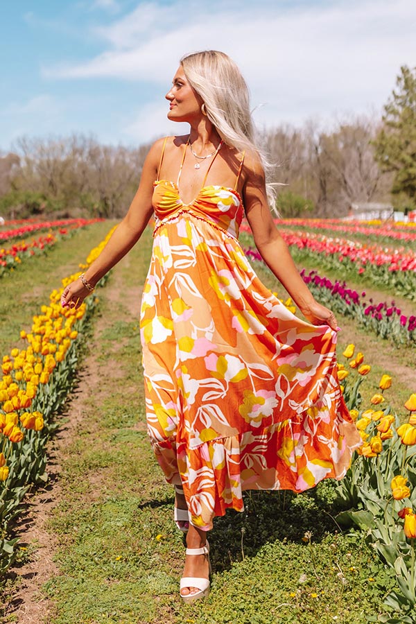 Island Adventure Midi In Orange
