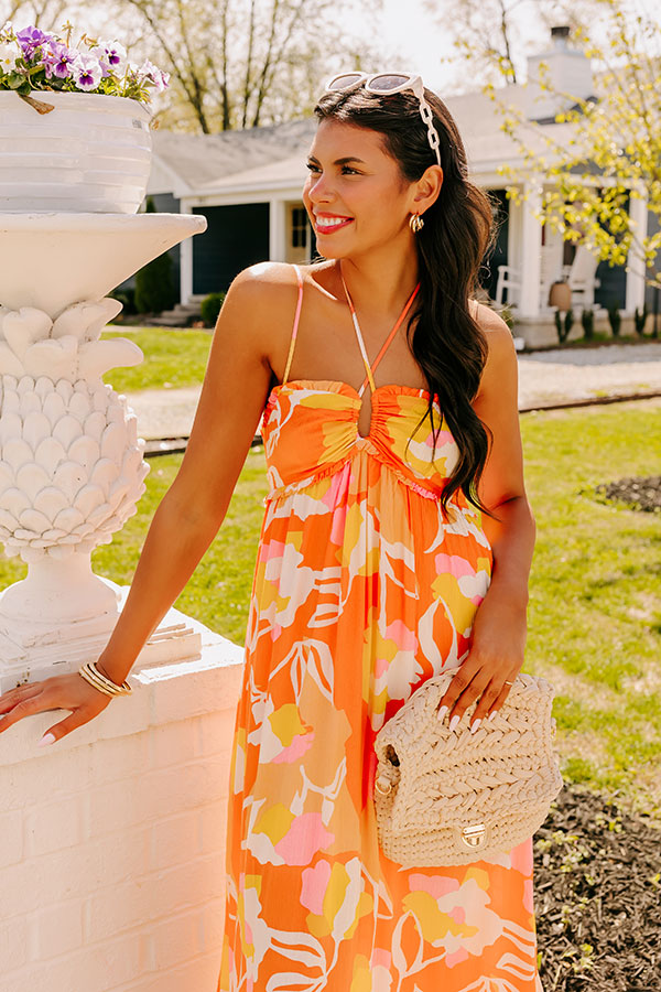 Island Adventure Midi In Orange