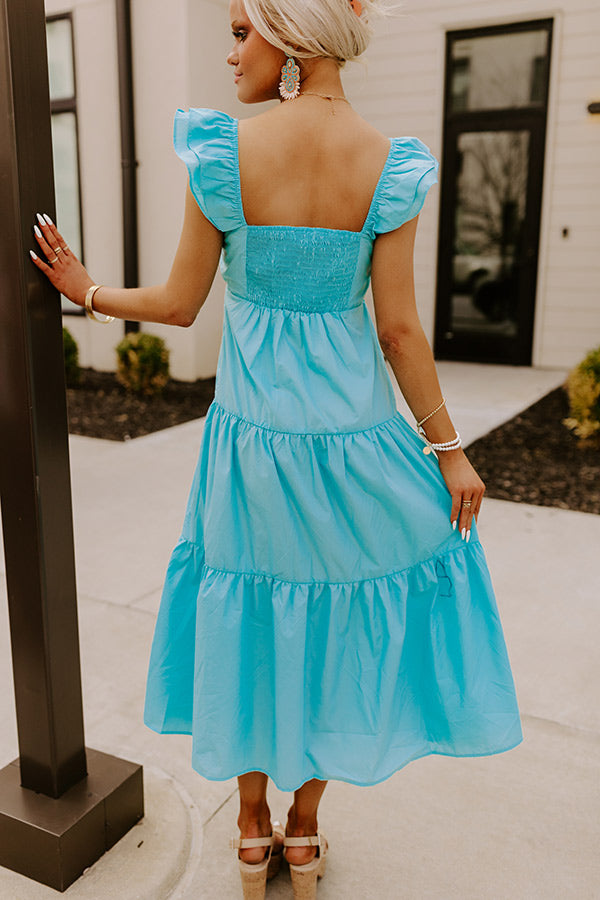 Seaside Serenity Midi In Sky Blue