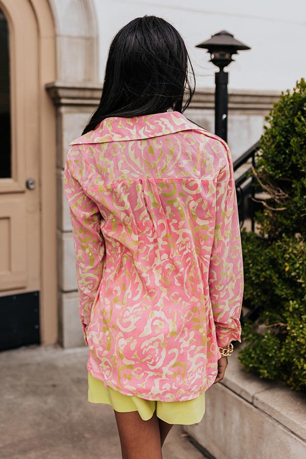 Feeling Elite Chiffon Button Up