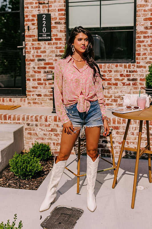 Feeling Elite Chiffon Button Up