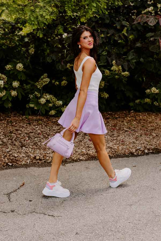 Clever Moment Skirt In Lavender