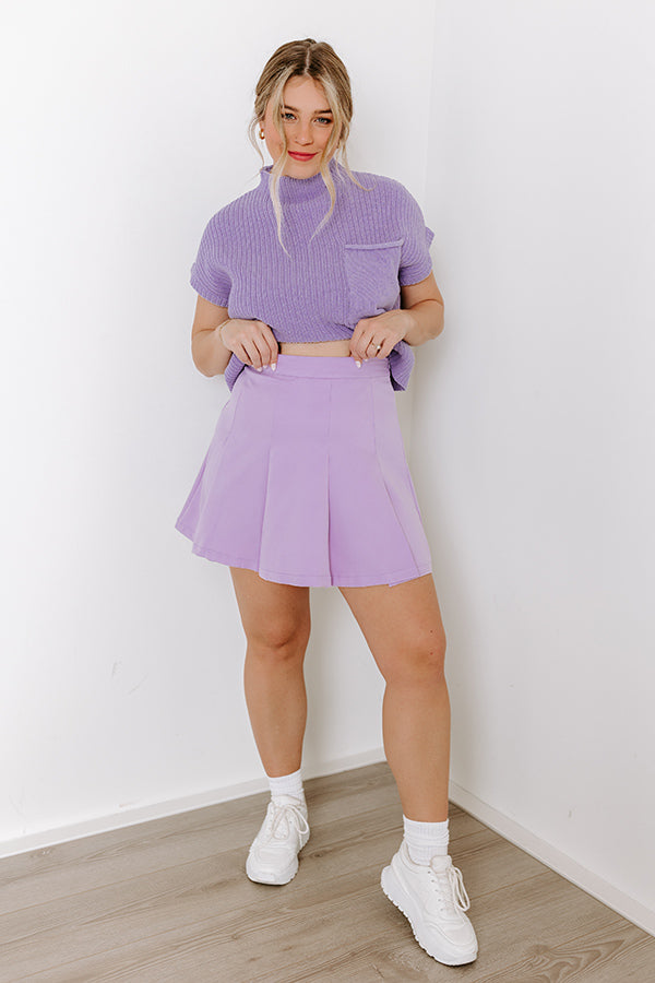Clever Moment Skirt In Lavender