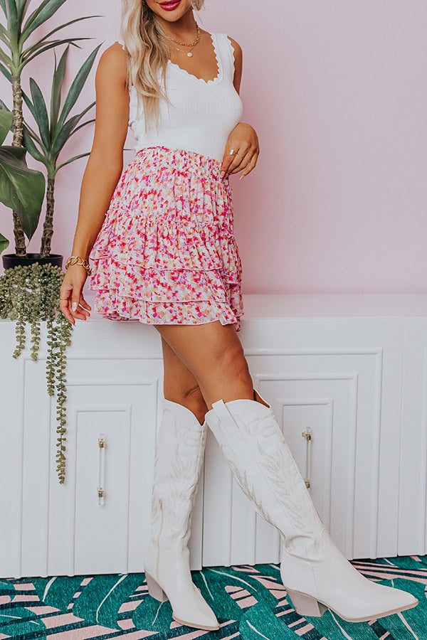 Parisian Picnic Ruffle Skirt