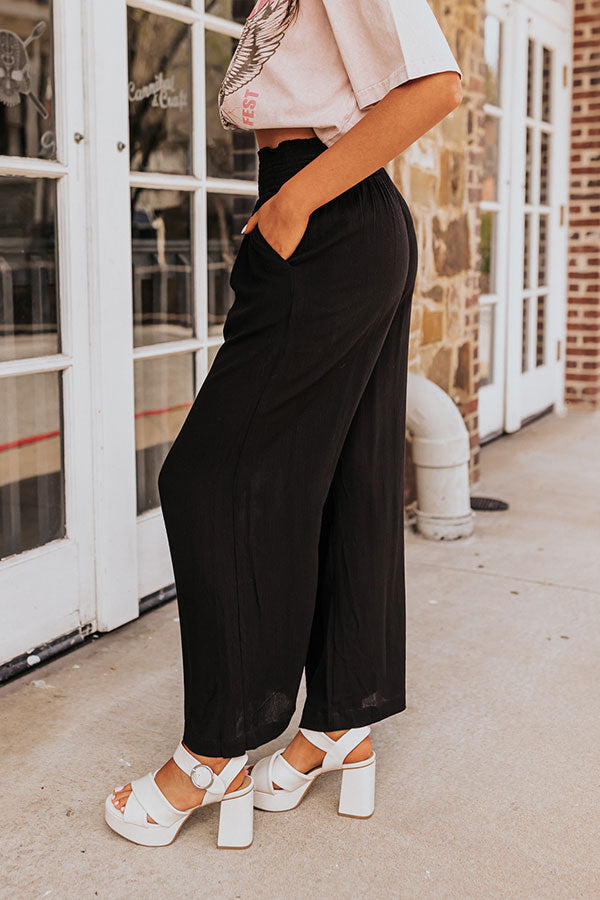Urban Wonders High Waist Pants In Black