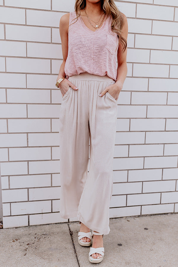 Urban Wonders High Waist Pants In Birch