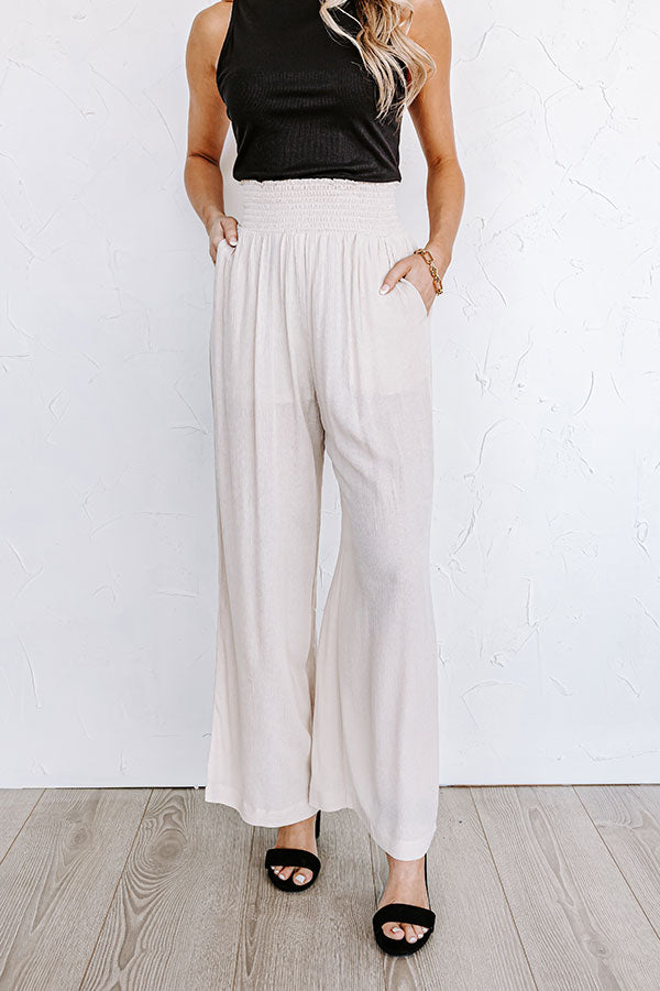 Urban Wonders High Waist Pants In Birch