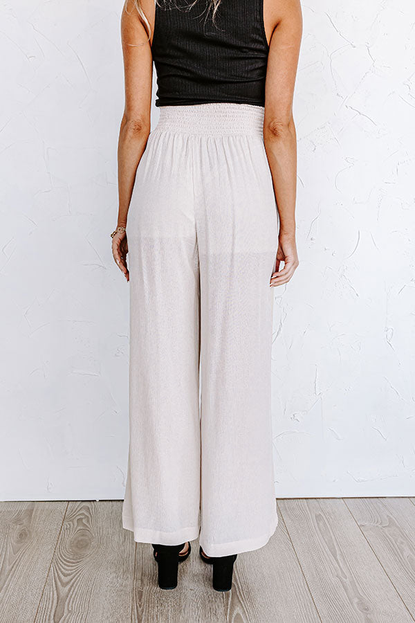 Urban Wonders High Waist Pants In Birch