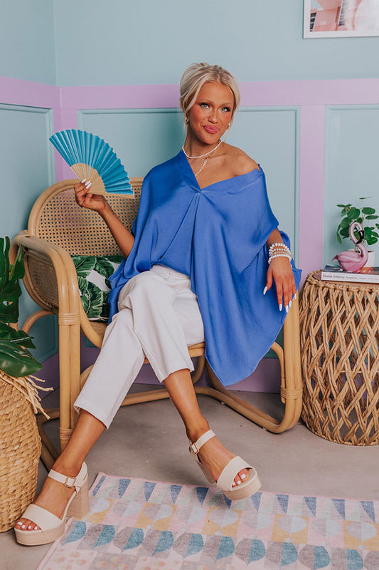 Blissful Beginnings Shift Top In Ocean Blue